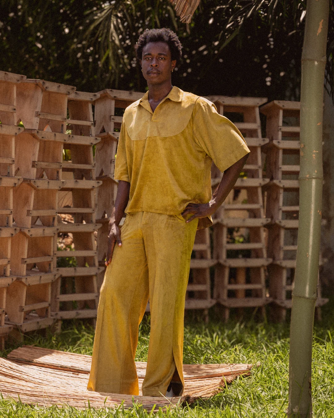 saffron set in the Ajabeng lookbook